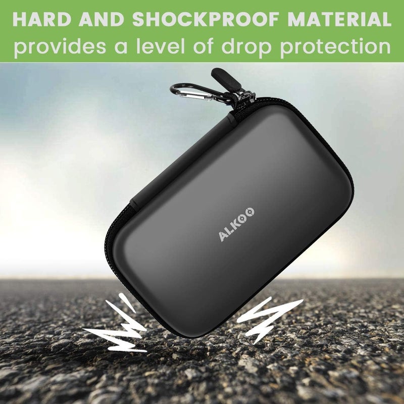 ALKOO USB Flash Drive Organizer Case â€“ Hard Shell Holder for 8 Thumb Drives & SD/Memory Cards â€“ for SanDisk for Samsung - Storage for Students, Photographers & IT Prosâ€“ Travel & Office Use â€“ Bag Only -Black - Image 5